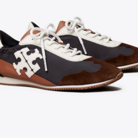 Tory Burch woman’s Sneakers in Black, White, and Brown - Picture 16 of 16